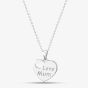 Silver Love Mum Heart Cut Out Pendant Necklace SP04061A