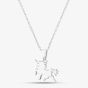 Silver Mini Plain Unicorn Pendant Necklace SPG0105A