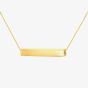 LUXE Silver Gold Plated Rectangular Bar Necklace 8.19.2115