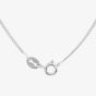Sterling Silver Green Cubic Zirconia Circle Pendant Necklace S6675