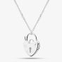 Sterling Silver Small Heart Padlock Necklace 8.68.7126