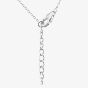 Sterling Silver Cubic Zirconia Twisted Heart Pendant MK-1078