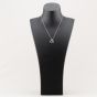 Sterling Silver Cubic Zirconia Twisted Heart Pendant MK-1078