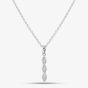 Sterling Silver Cubic Zirconia Triple Cluster Pendant MK-1081