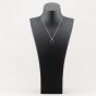 Sterling Silver Cubic Zirconia Circle Pendant MK-1075