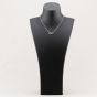 Sterling Silver Cubic Zirconia Linked Oval Pendant MK-1080