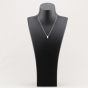 Two-Tone Cubic Zirconia Cross Over Pendant MK1069GO