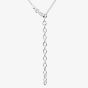 Silver 4mm Round Cut Cubic Zirconia Pendant PRD4 N2326 (BK)