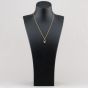 Yellow Gold Tone Plated Sterling Silver Freshwater Pearl Oval Pendant AP14295WFM/G