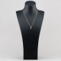 Yellow Gold Tone Plated Sterling Silver Freshwater Pearl Cubic Zirconia Pendant AP16176Z-WFM/G