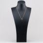 Rose Gold Tone Plated Sterling Silver Cubic Zirconia Open Circle & Heart Pendant 05S2AZP504307