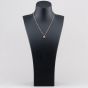 Rose Gold Tone Plated Sterling Silver Cubic Zirconia Open Flower Pendant 05S2AZP649307