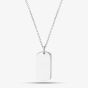 Engravables- Silver Plain DogTag Pendant P-25357