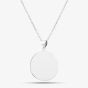 Engravables- Silver Large Plain Disc Pendant P-29026-1