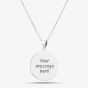 Engravables- Silver Large Plain Disc Pendant P-29026-1