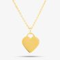 Engravables- Gold-plated Plain Heart Pendant P-29027-5/G