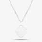 Engravables- Silver Plain Heart Pendant P-29027