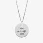Engravables- Silver Medium Plain Disc Pendant P-25359