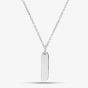 Engravables- Silver Plain Thin Bar Pendant P-3470#0
