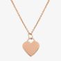 Engravables- Rose Gold-plated Plain Heart Pendant P-29027.5/RG