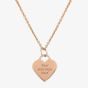 Engravables- Rose Gold-plated Plain Heart Pendant P-29027.5/RG