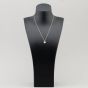 Silver Pave Heart Necklace P611854