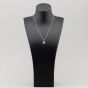 Silver Pave Twisted Teardrop Necklace P610497