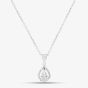 Silver Cubic Zirconia Teardrop Pendant P612484
