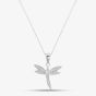 Silver Cubic Zirconia Dragonfly Pendant 8.68.2984