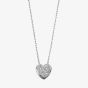 Silver Cubic Zirconia Heart Pendant N3232C