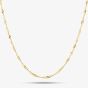 Sterling Silver Gold Plated 46cm Twisted Curb Chain 8.91.0354