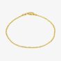 LUXE Silver Gold Plated Tocalle Chain Bracelet 8.29.7792