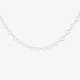 Silver Open Heart Link Chain 8.12.6074