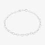 Silver Open Heart Link Bracelet 8.22.6071