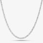 Silver 18 Inch Square Byzantine Chain S1059-18
