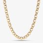 Sterling Silver Gold Tone 22 Inch Patterned Belcher Chain S1075Y-22