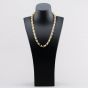 Silver Gold Plated 22 Inch Patterned Tulip Chain S1091Y-22