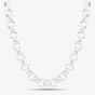 Silver Sterling 22 Inch Patterned Tulip Chain S1072-22