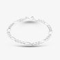 Sterling Silver Hollow Figaro Chain Bracelet 8.25.0172