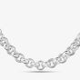 Silver 20 Inch Patterned Belcher Chain SBEB-700-AG-20