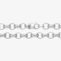 Sterling Silver 9 Inch Patterned Belcher Chain Bracelet S1074-09