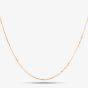 Rose Gold Plated 20 Inch Trace Chain CA4DC040/0.50 RGP