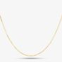Gold Plated 20 Inch Trace Chain CA4DC040/0.50 GP