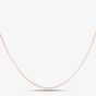 Rose Gold Plated 16 Inch Flat Curb Chain CU2DC035/0.40