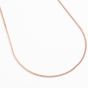 Rose Gold Plated 40cm Fine Curb Chain XRGCURB040-40