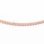 Rose Gold Plated 40cm Fine Curb Chain XRGCURB040-40