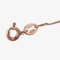 Rose Gold-Plated Silver 16-18 Inch Curb Chain N3625