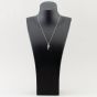 Silver Cubic Zirconia Large Swirl Necklace CP8741