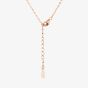 Rose Gold Plated Linked Open Heart Chain 16353 RGP