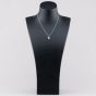 Sterling Silver Cubic Zirconia M Initial Heart Pendant 016-33527/M